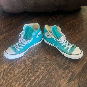 Converse Turquoise High-Top Sneakers